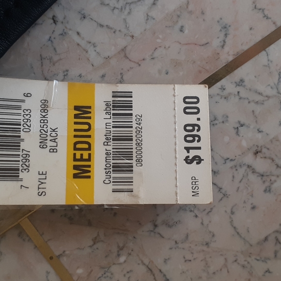 Womens Vintage Black Leather Jacket..brand- INC..size M...NEW - Picture 11 of 14